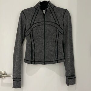 Lululemon define cropped jacket, grey, size 6